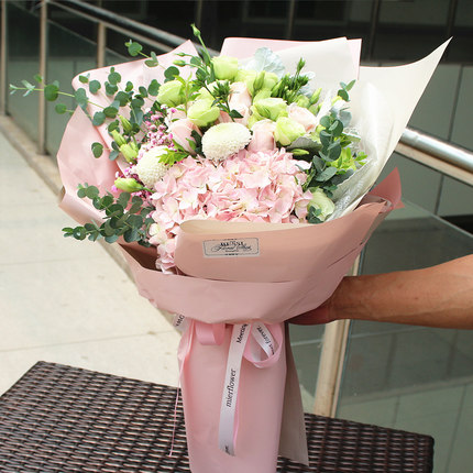 进口郁金香鲜花芍药混搭花束